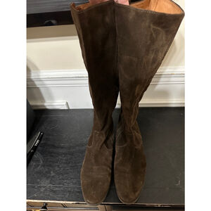 J. Crew Suede women’s dark brown knee-high riding boots size 7